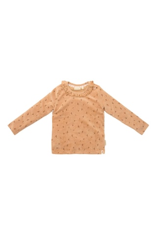 T-shirt em algodão biológico - Camel