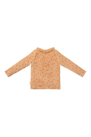 T-shirt em algodão biológico - Camel