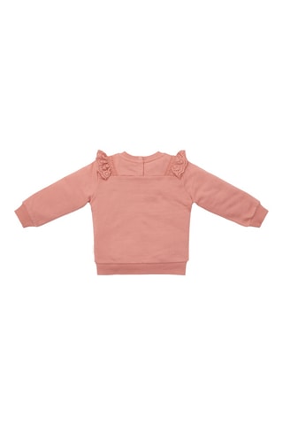 Sweat em algodão biológico - Rosa
