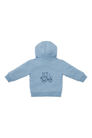 Sweat em algodão biológico - Azul-celeste