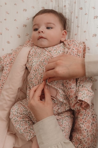 Babygro em algodão biológico - Rosa