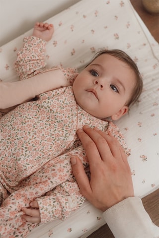 Babygro em algodão biológico - Rosa