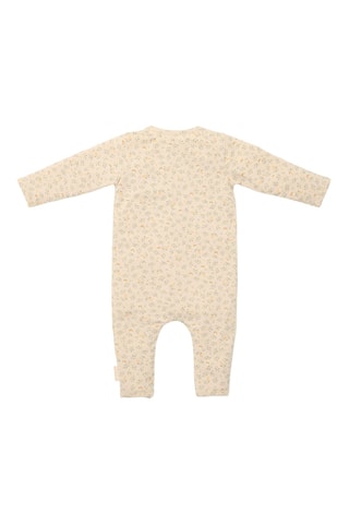 Babygro em algodão biológico - Verde e bege