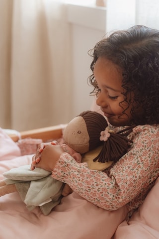 Pijama em algodão biológico - Rosa