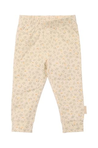 Pijama em algodão biológico - Bege e verde