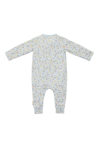 Babygro em algodão biológico - Azul e verde