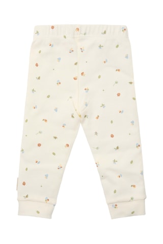 Pijama em algodão biológico - Bege e castanho