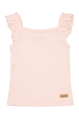 Camisola de alças em algodão biológico - Rosa-maquilhagem