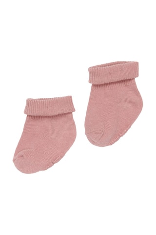 Meias em algodão biológico - Rosa-velho