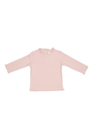 T-shirt em algodão biológico - Rosa-maquilhagem