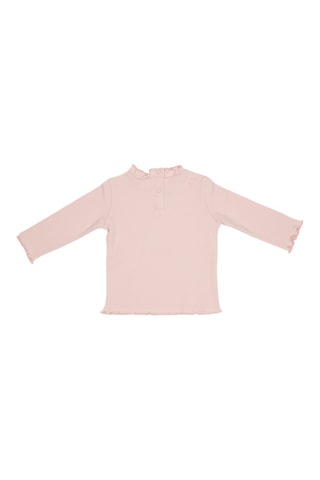 T-shirt em algodão biológico - Rosa-maquilhagem