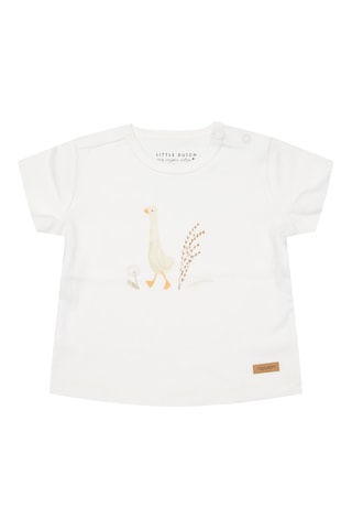 T-shirt em algodão biológico - Branco