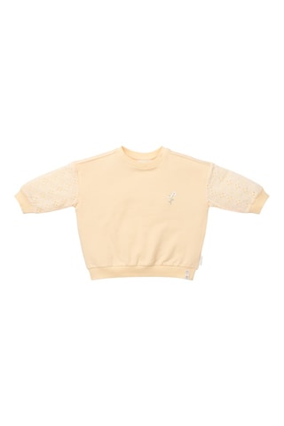 Sweat em algodão biológico - Amarelo