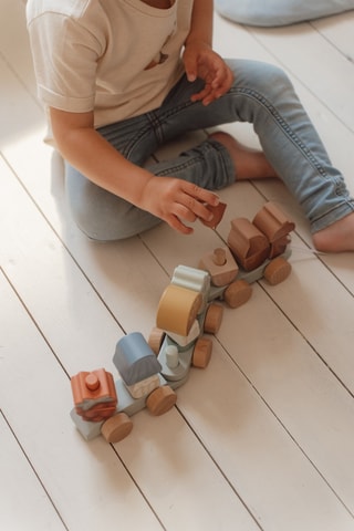 Comboio de blocos esquilo - A partir dos 18 meses