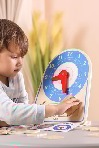 Horloge d'apprentissage en bois - Dès 36 mois