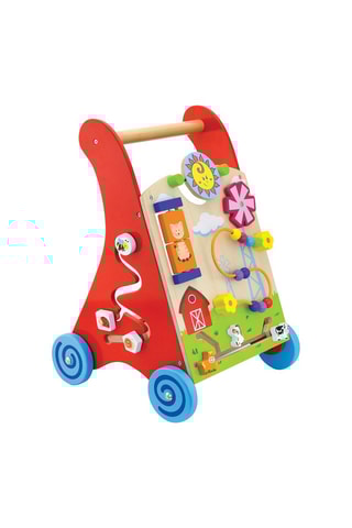 Chariot de marche et d'activités en bois - Dès 2 ans