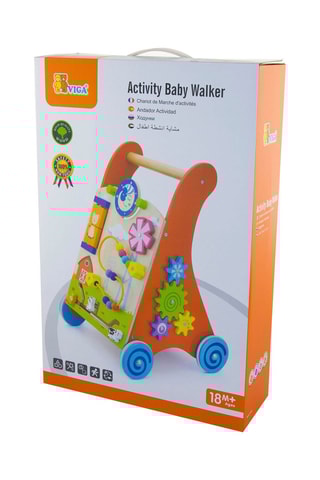 Chariot de marche et d'activités en bois - Dès 2 ans