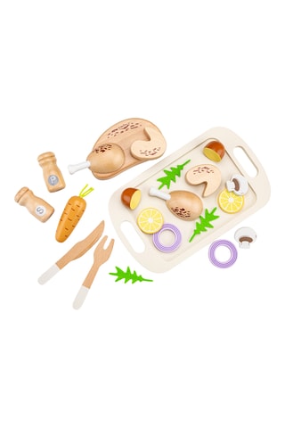 Coffret poulet rôti en bois - Dès 2 ans