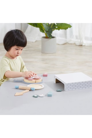 Ensemble pizzaïolo en bois  -  Dès 2 ans