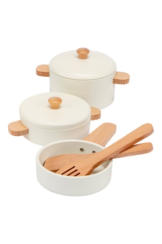 Batterie de cuisine en bois - Dès 2 ans