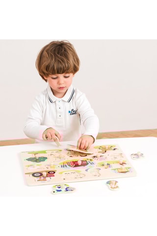 Puzzle en bois Ferme - 16 pièces - Dès 2 ans