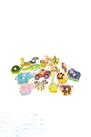 Puzzle en bois Safari - 16 pièces - Dès 2 ans