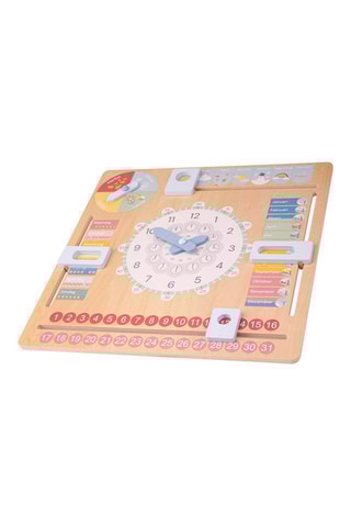 Horloge calendrier en bois - Dès 3 ans