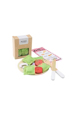 Ensemble de pâtes Play food en bois - Dès 3 ans