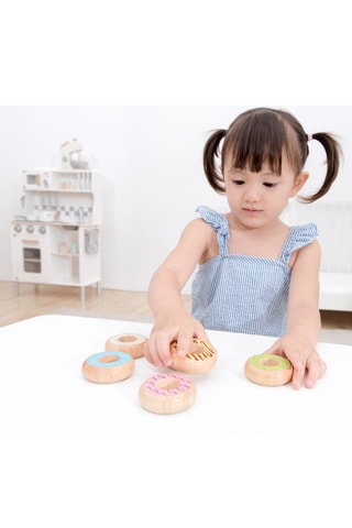 6 donuts en bois - Dès 2 ans