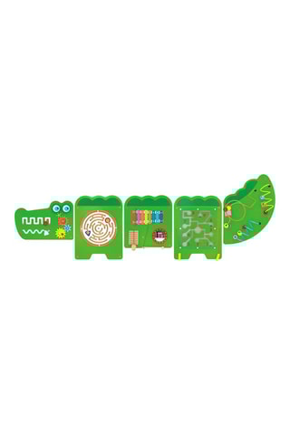 Jeu mural crocodile en bois - Dès 2 ans