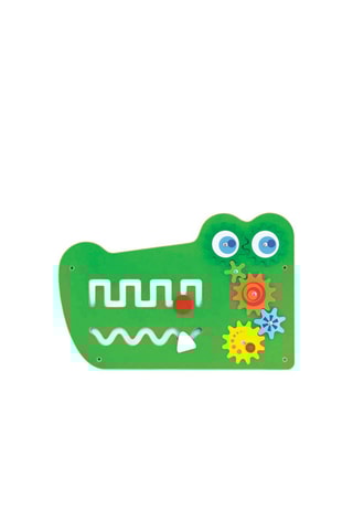 Jeu mural crocodile en bois - Dès 2 ans