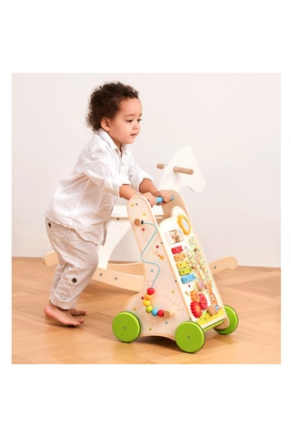 Chariot multi-activités en bois - Dès 1 an