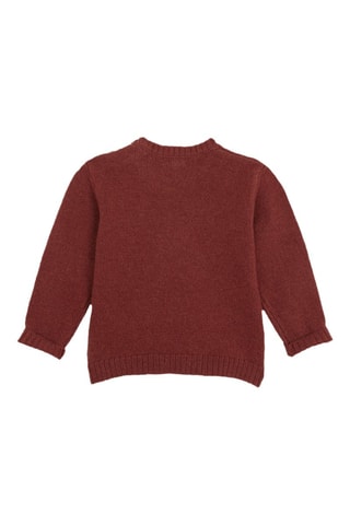 Camisola de lã - Vermelho-tijolo