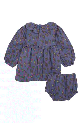 Vestido e bloomer - Azul-marinho