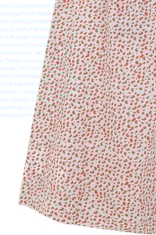 Vestido - Coral e branco