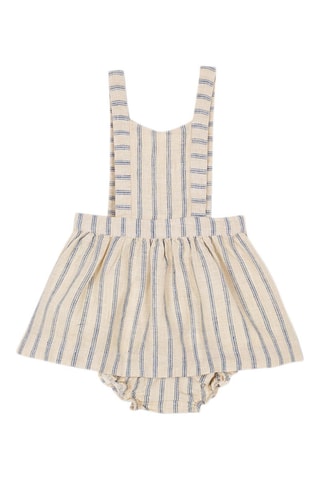 Vestido e bloomer em linho - Bege