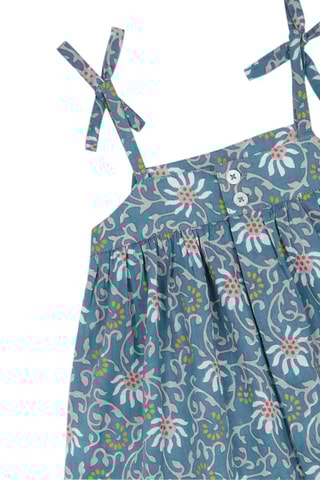 Vestido e bloomer - Azul-pato