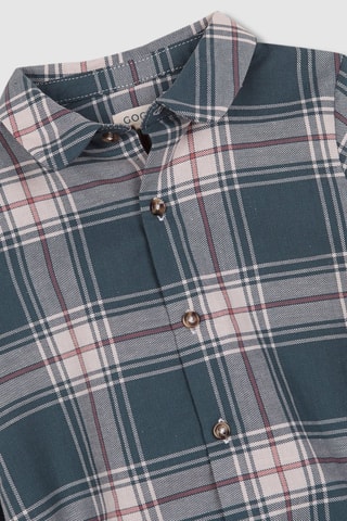 Body-camisa - Azul-marinho