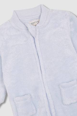 Babygro em veludo - Azul-celeste