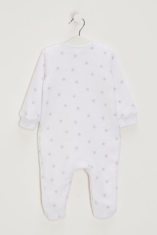 Roupão e babygro - Branco e cinzento