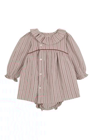 Vestido e bloomer - Cinzento