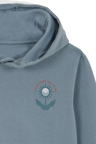 Sweat com capuz - Azul-claro