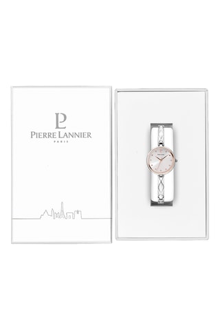 Stalen Quartz Horloge en Leia - Zilverkleurig en Roségoudkleurig