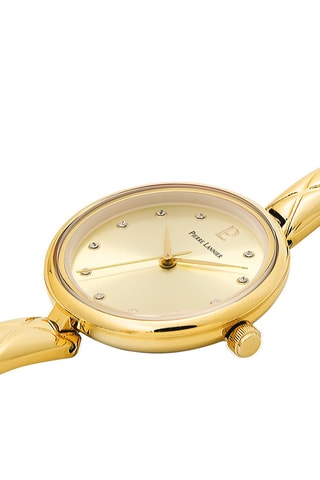 Stalen Quartz Horloge en Leia - Goudkleurig