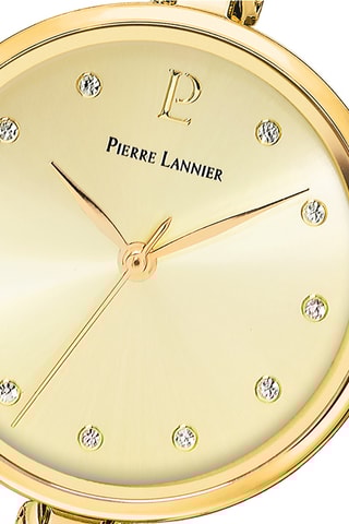 Stalen Quartz Horloge en Leia - Goudkleurig