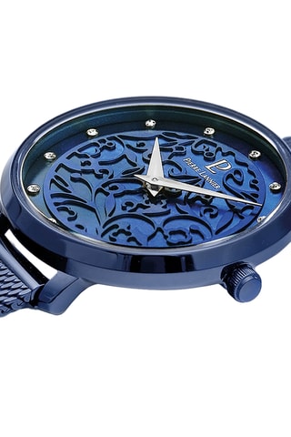 Stalen Quartz Horloge Eolia - Marineblauw