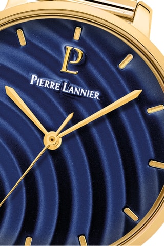 Stalen Quartz Horloge en Betty - Goudkleurig en Marineblauw
