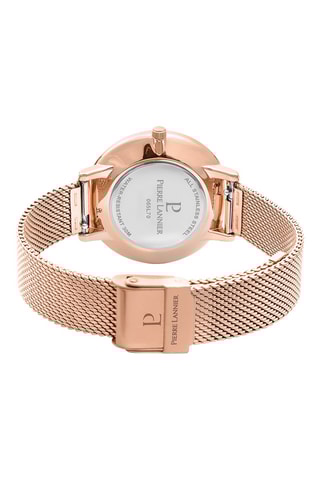 Stalen Quartz Horloge en Betty - Roségoudkleurig en Wit
