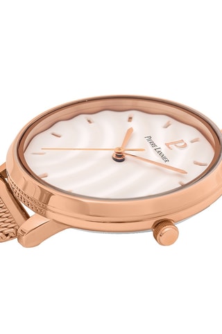 Stalen Quartz Horloge en Betty - Roségoudkleurig en Wit