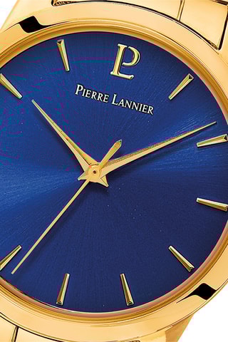 Stalen Quartz Horloge Roxane - Goudkleurig en Blauw